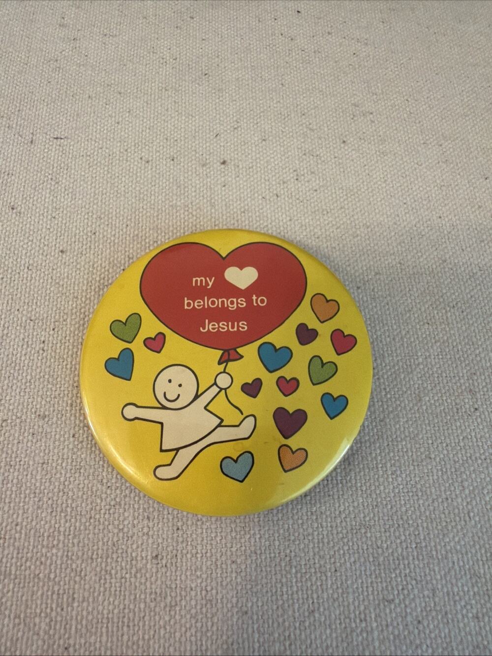 My HEART Belongs to Jesus Round Button Pinback